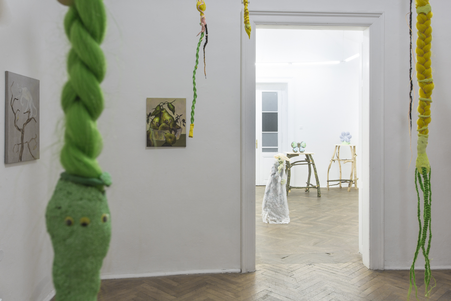 Dwelling at Šopa Gallery, Installation View, 2020