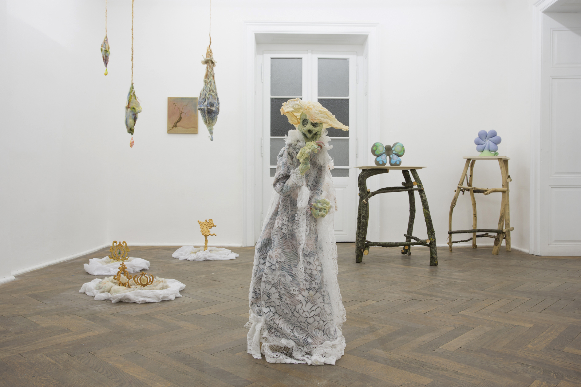 Dwelling at Šopa Gallery, Installation View, 2020