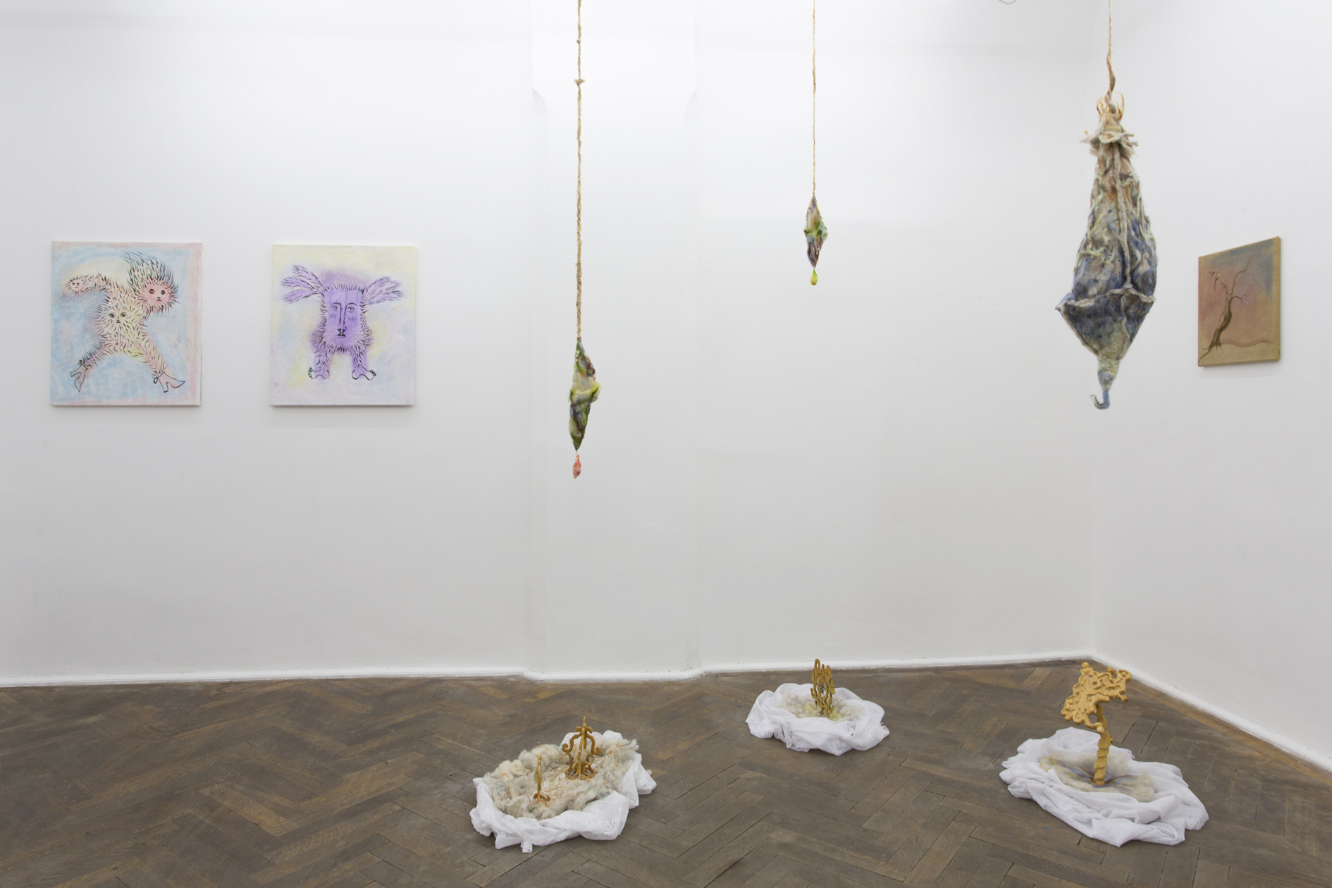 Dwelling at Šopa Gallery, Installation View, 2020