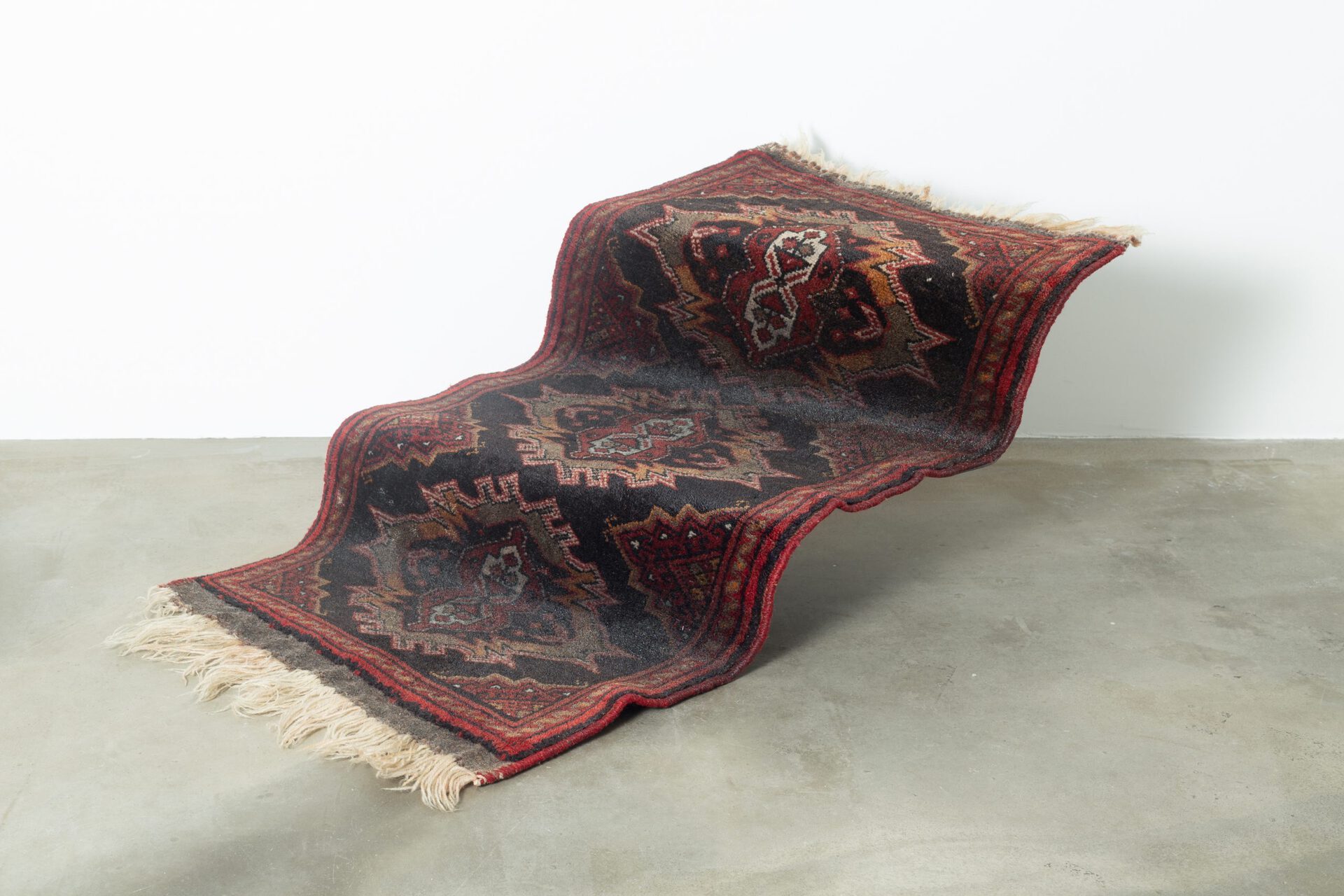 Zuzanna Czebatul, The Virgin, 2020, carpet and resin, 89 x 53 x 36 cm