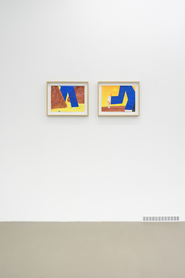 Jan Zöller, It’s better to experience things, then to talk about them, Installation view, Meyer Riegger, Karlsruhe, 2020