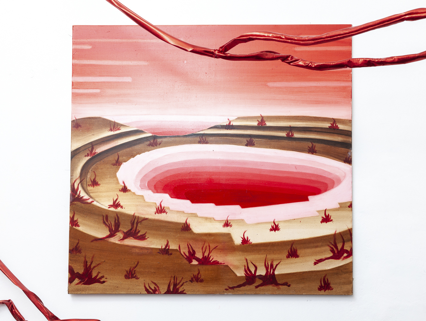 Joanna Tochman, Marsh, 2020, oil on canvas, 115x120 cm