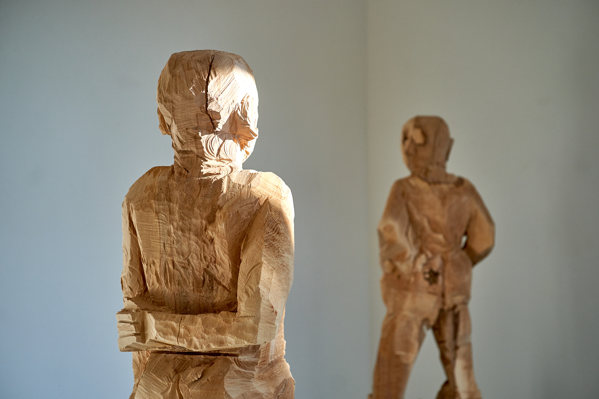 12. Christian Jankowski, Family Constellation, Jochen (detail), 2020, sculpture, wood, platform on rollers