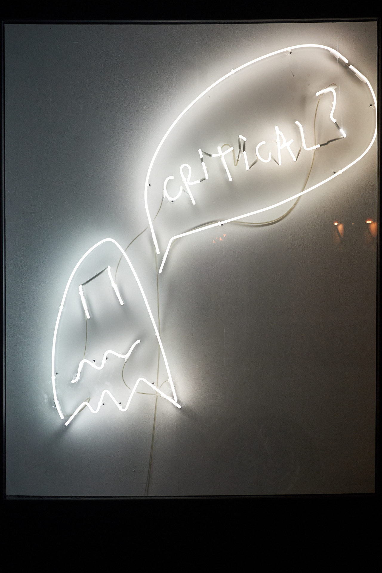 20. Christian Jankowski, Visitors 2009 – 2019, Critical (2019), neon, variable dimensions