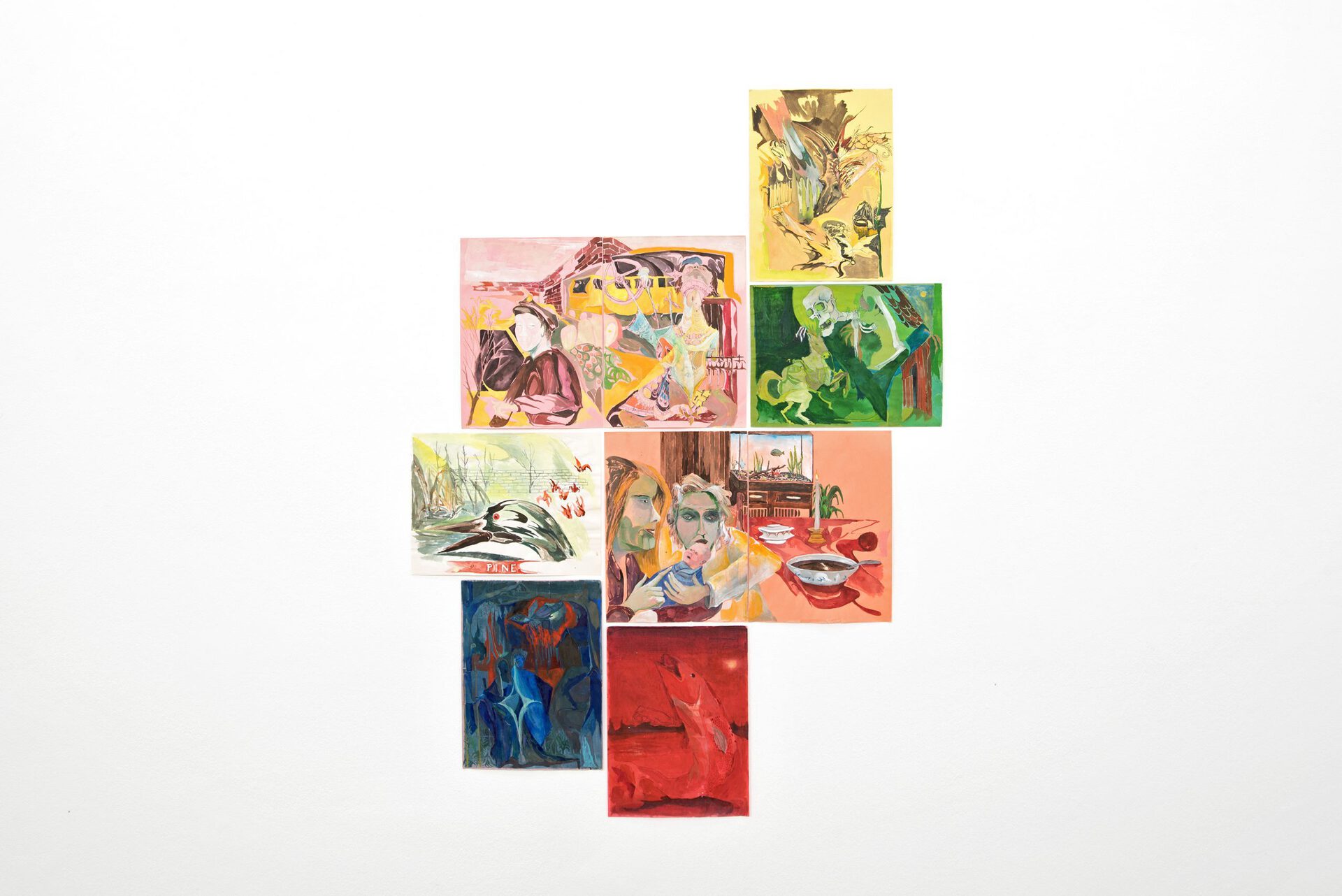 Anders Dickson, Installation view, Galerie Christine Mayer, Munich, 2020