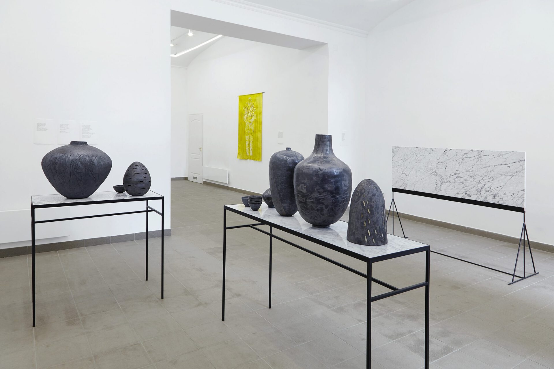 Sári Ember and Eszter Kállay:Bread Is Made of Stone, enterior photography of the exhibition at Ani Molnár Gallery, 2020. Photo: Sári Ember, courtesy of Ani Molnár Gallery