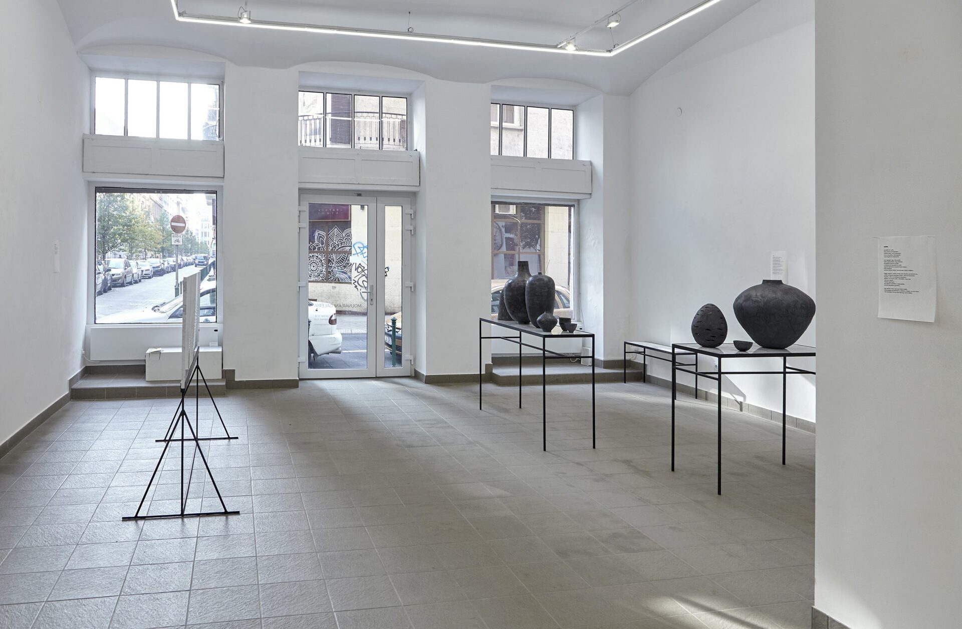 Sári Ember and Eszter Kállay:Bread Is Made of Stone, enterior photography of the exhibition at Ani Molnár Gallery, 2020. Photo: Sári Ember, courtesy of Ani Molnár Gallery