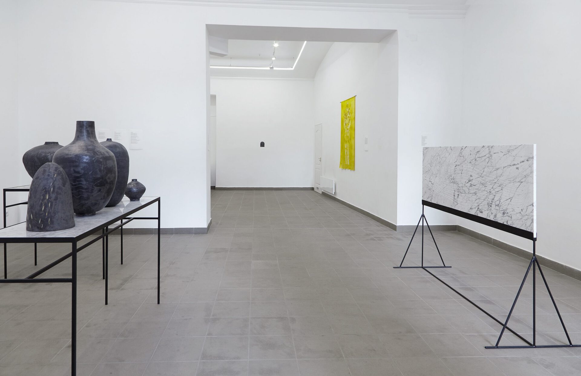 Sári Ember and Eszter Kállay:Bread Is Made of Stone, enterior photography of the exhibition at Ani Molnár Gallery, 2020. Photo: Sári Ember, courtesy of Ani Molnár Gallery