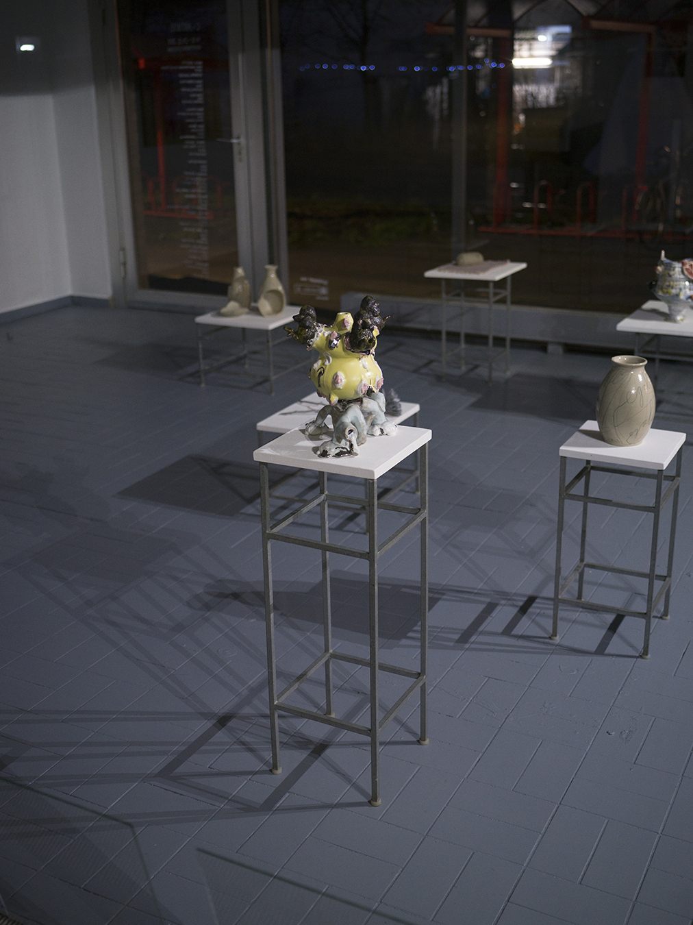 C-ARTIKEL,BlumenPavillon,Eilerstr.131,Exhibition View,Night