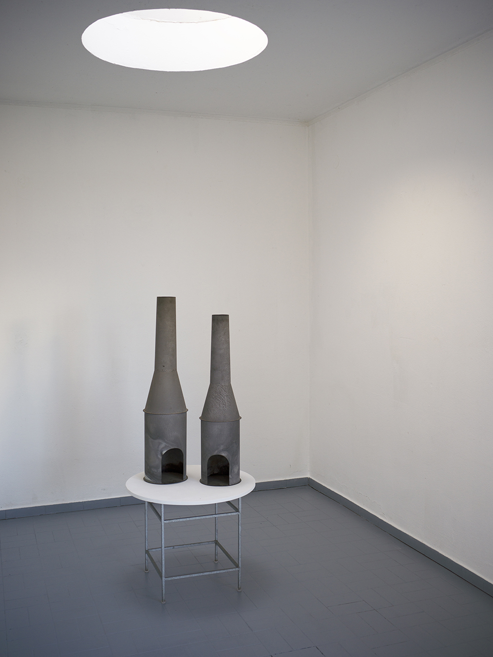 Michel Sauer, Chimneys, Galvanized Steel Sheet, 1994