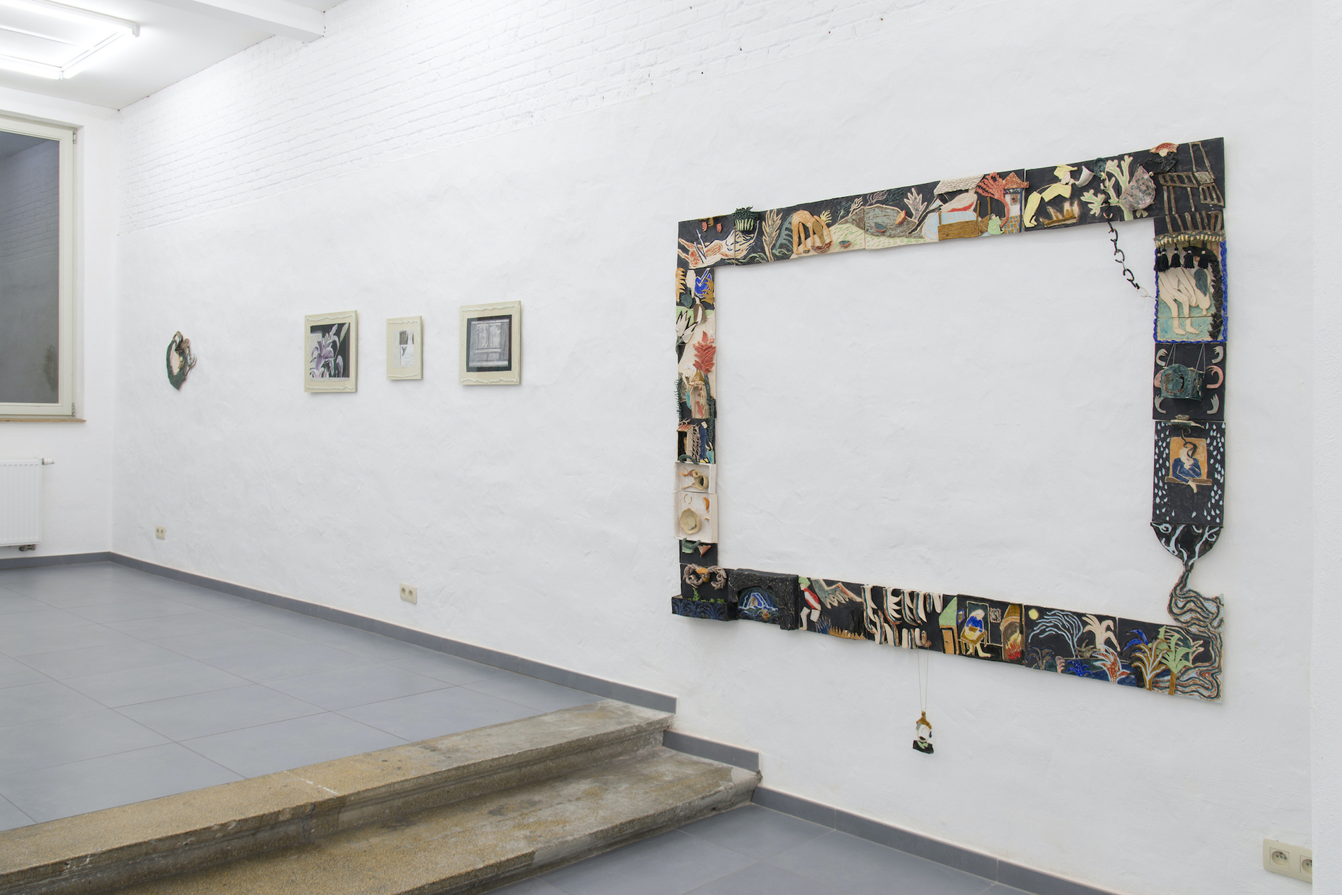 Installation View of Daylighting with work by Marie Jacotey & Heloise Rival