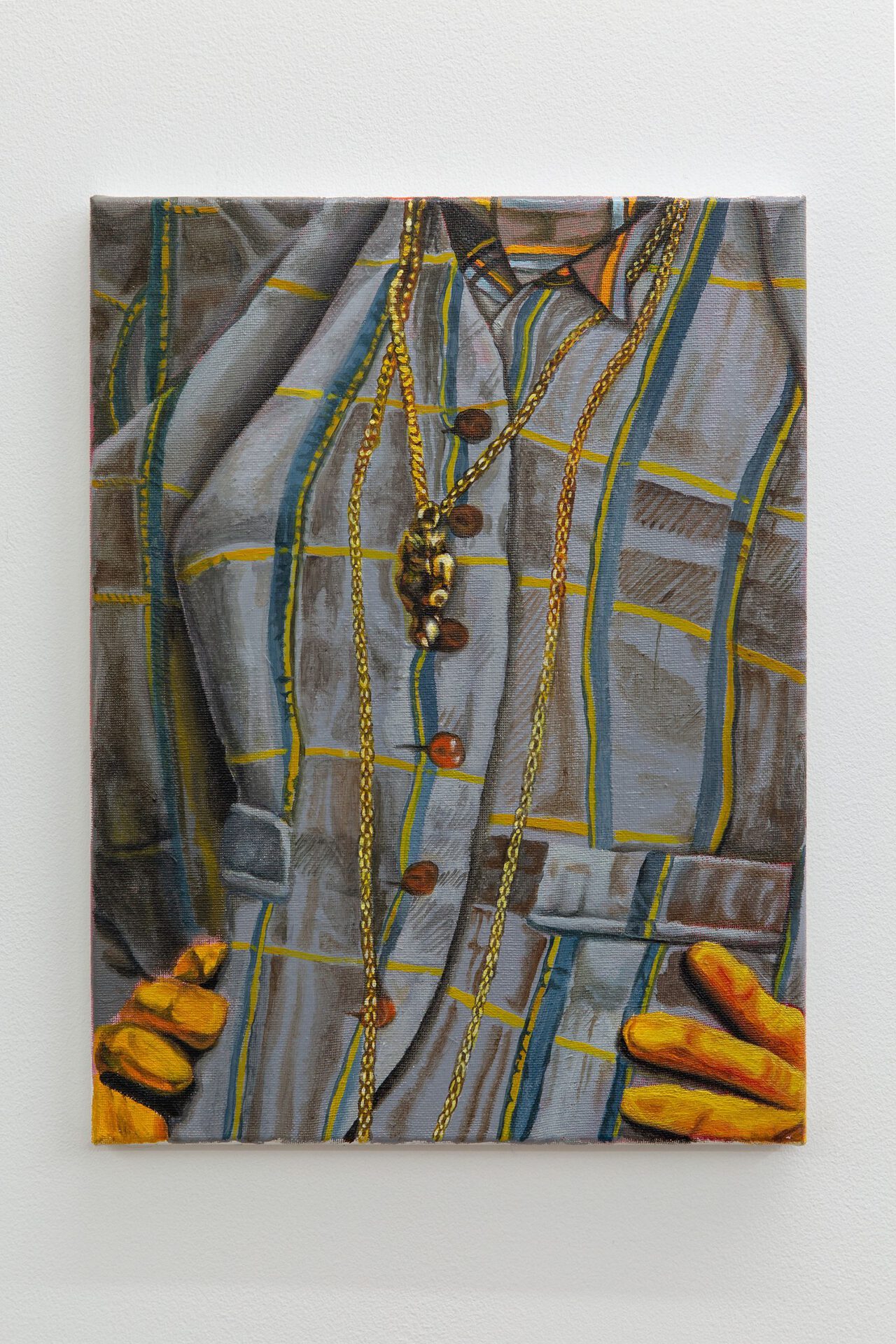 Bora Akinciturk, Made in Britain, 2020, Oil on canvas, 50cm x 40cm