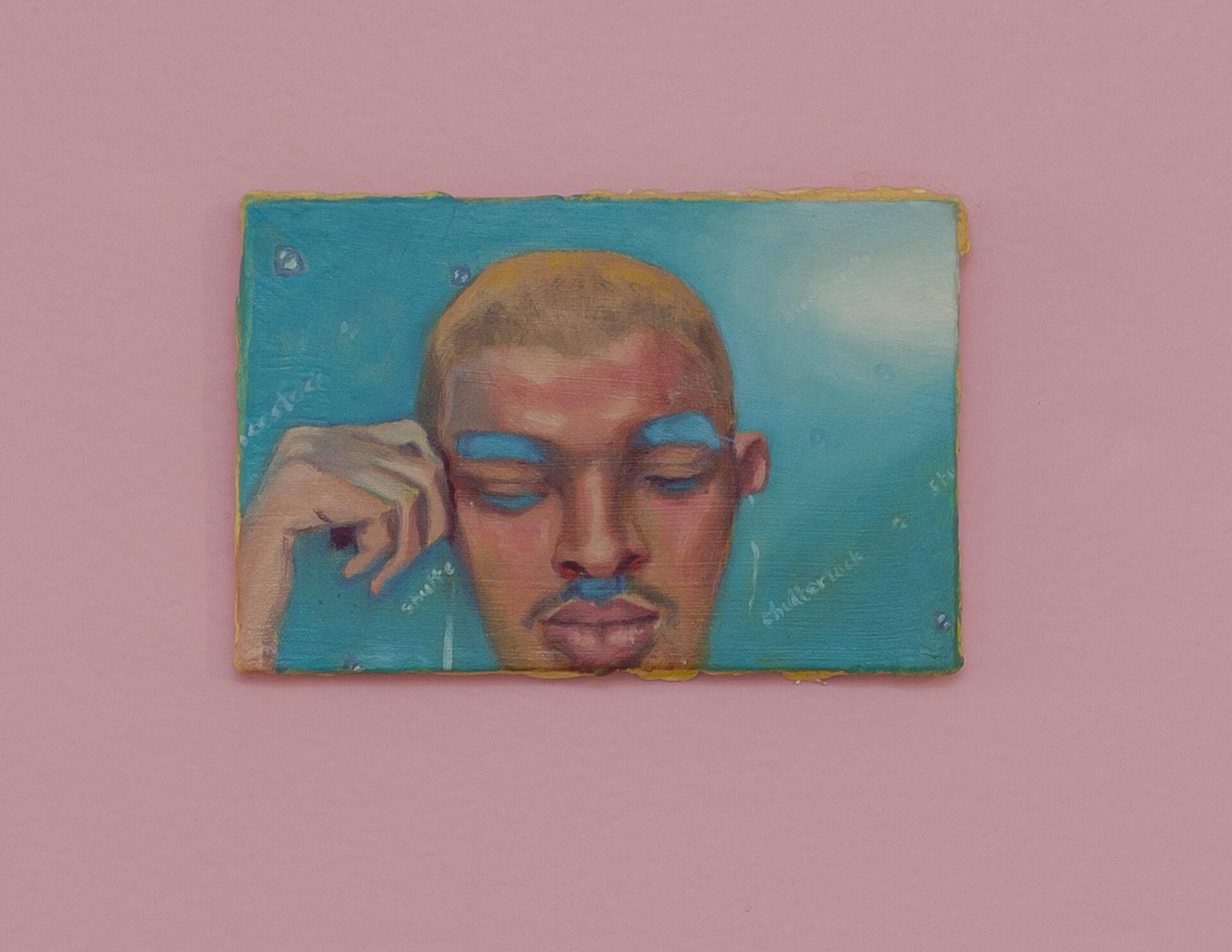 Gabriela Godoi, Other, I, Self @ CAL GOSTA. W., 2020 (oil and acrylic gesso on canvas) 10 x 15 cm.