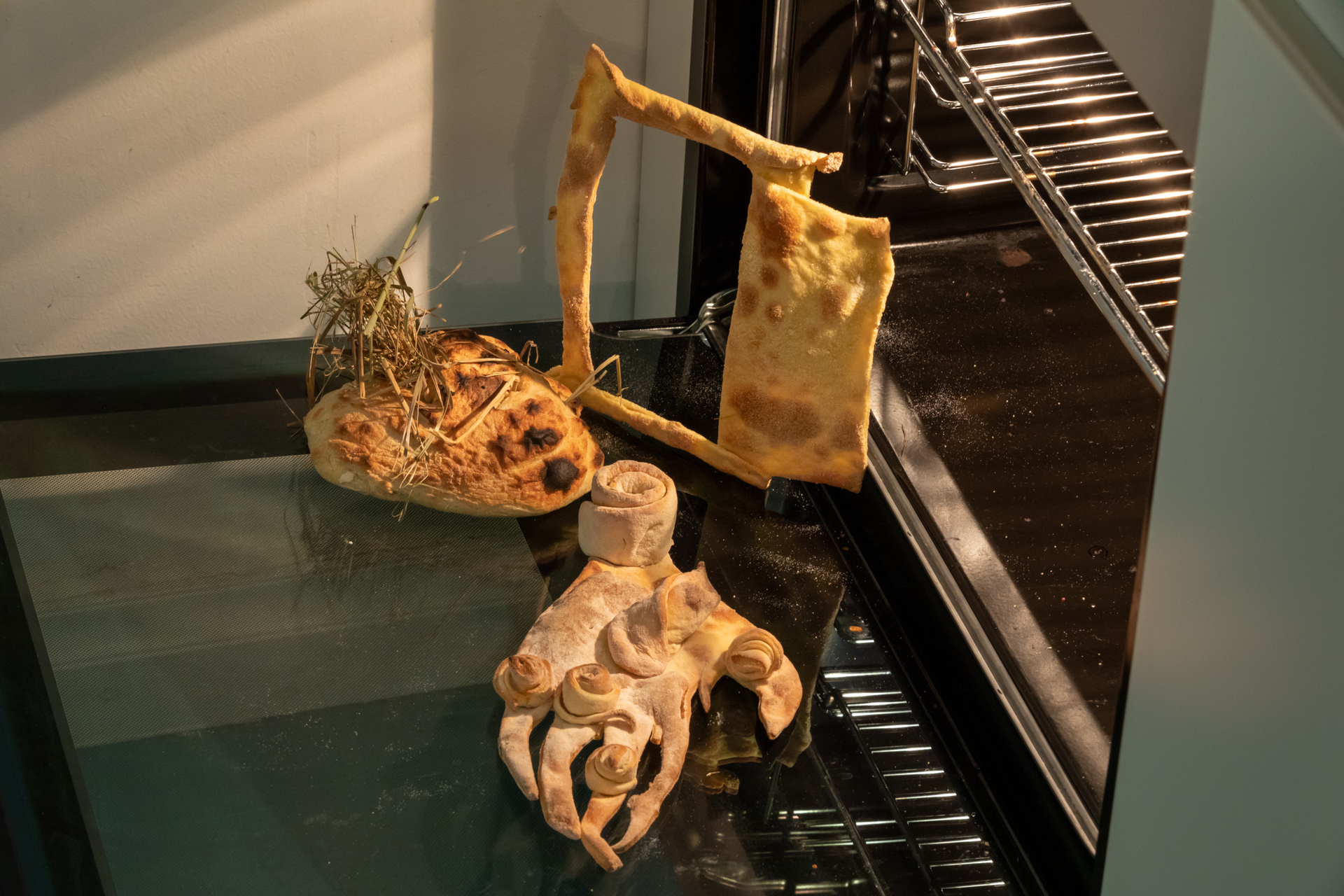 Jani A. Purhonen, Proposition for public statuette, 2020, spelt & straw, dimensions variable