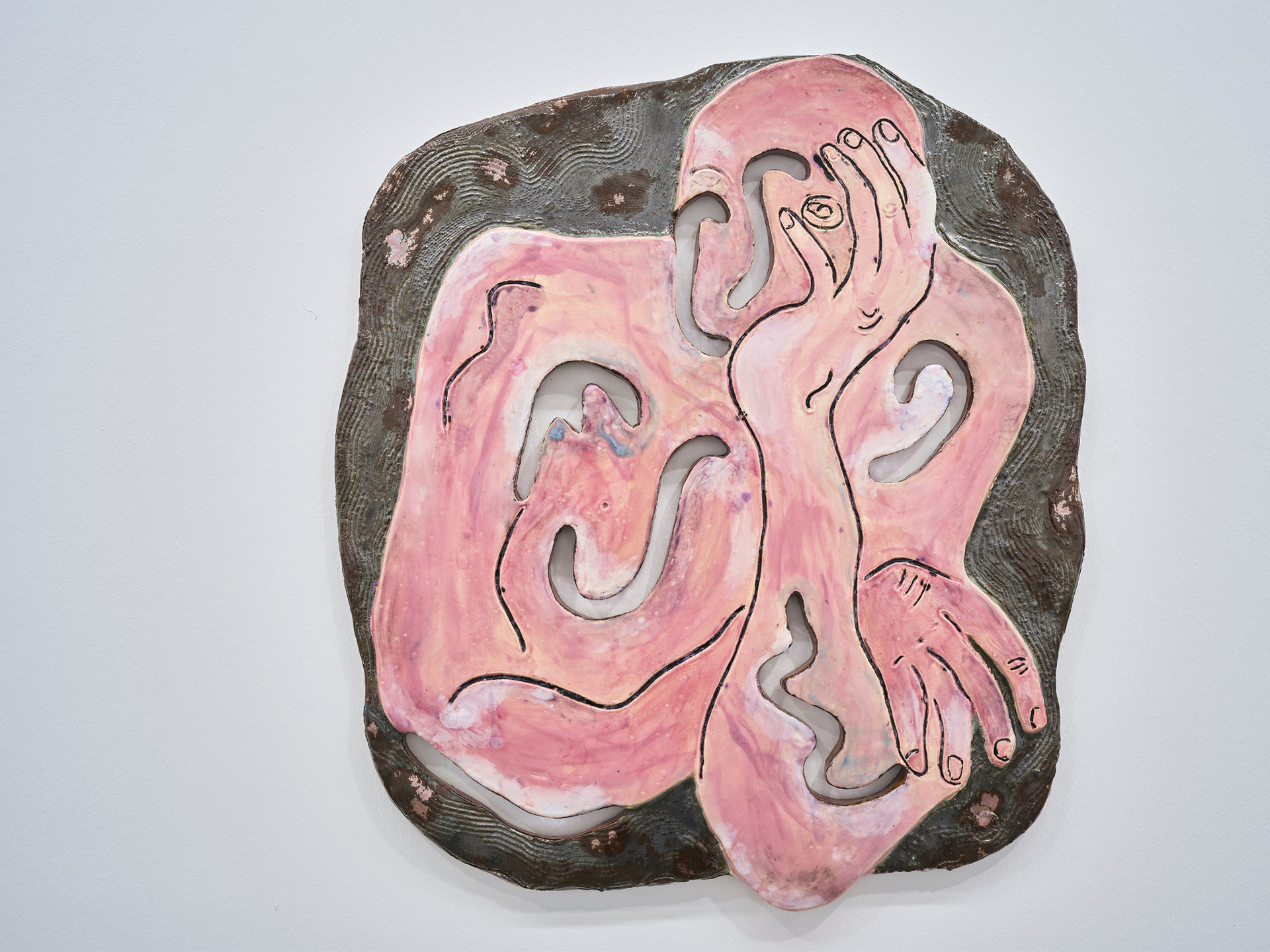 Monika Grabuschnigg, Lost in onism, 2019, Glazed earthenware resin, 62 x 57 x 2.5 cm⁠
