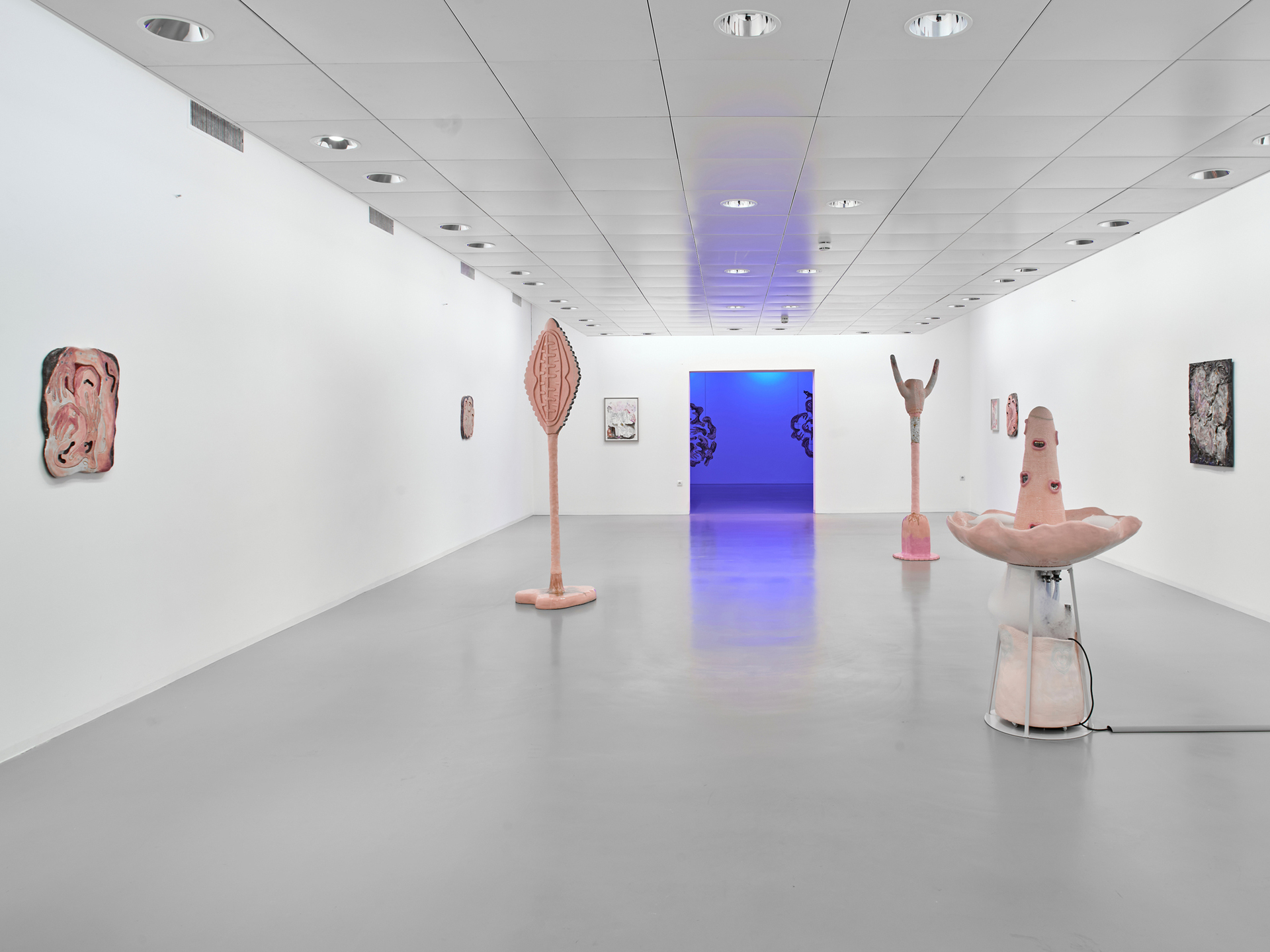 Monika Grabuschnigg, Violent delights, installation view, large show room of DOCK 20.