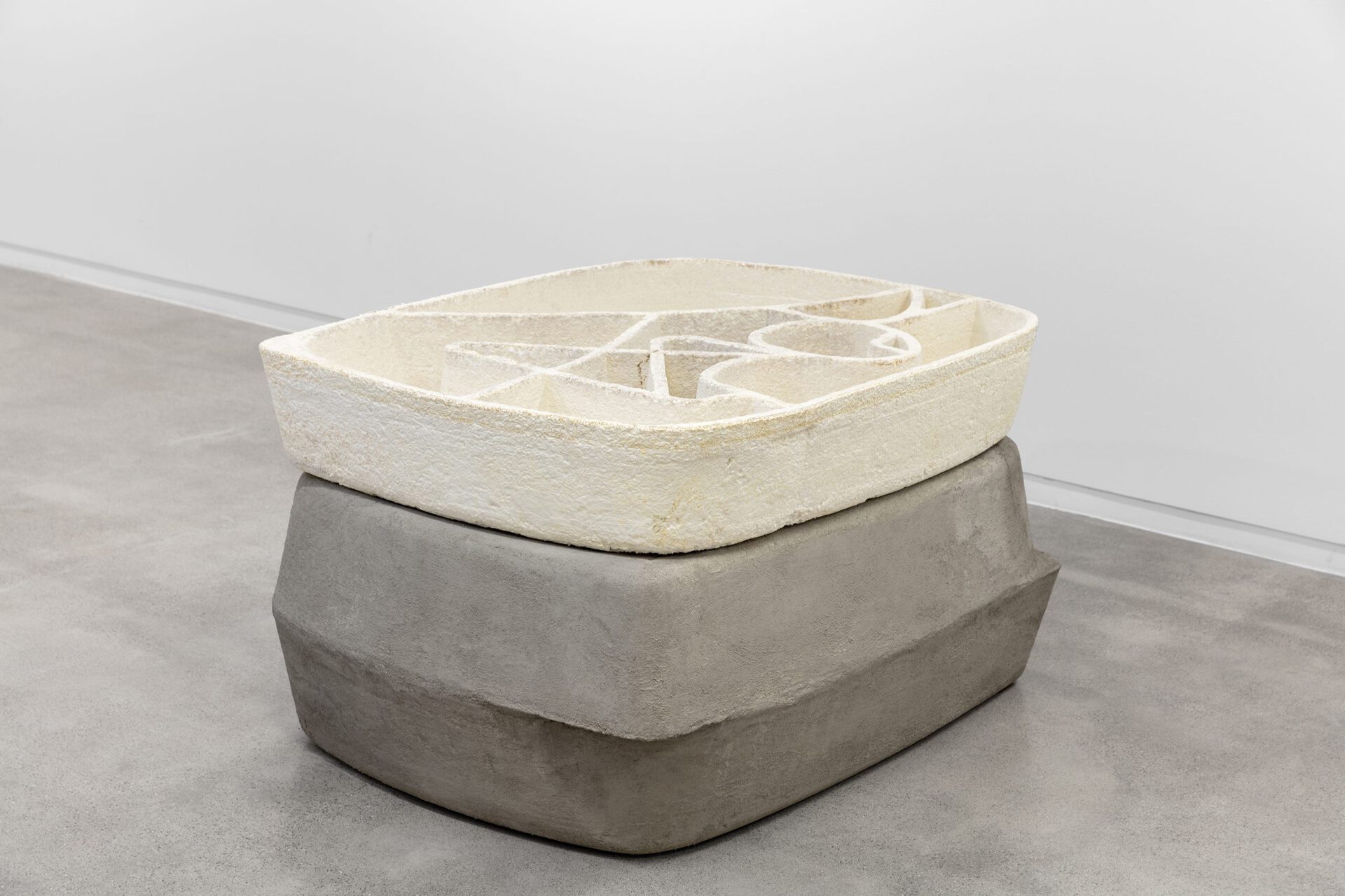 Johanne Hestvold, Demonstration (Zaryandye Park), 2021, Mycelium composite and reinforced concrete, 75 x 140 x 100 cm