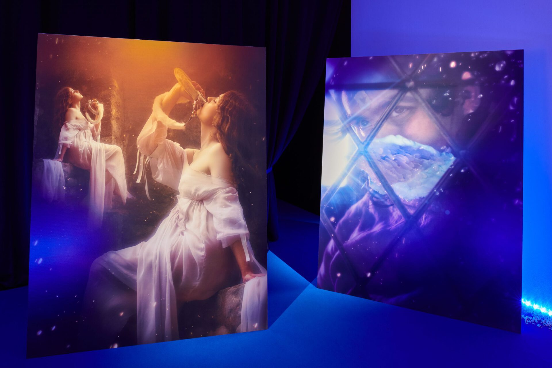 Exhibition view, Giulia Essyad, "A Selene Blues", Fri Art, 2020. Photo Guillaume Python. Courtesy of Fri Art Kunsthalle