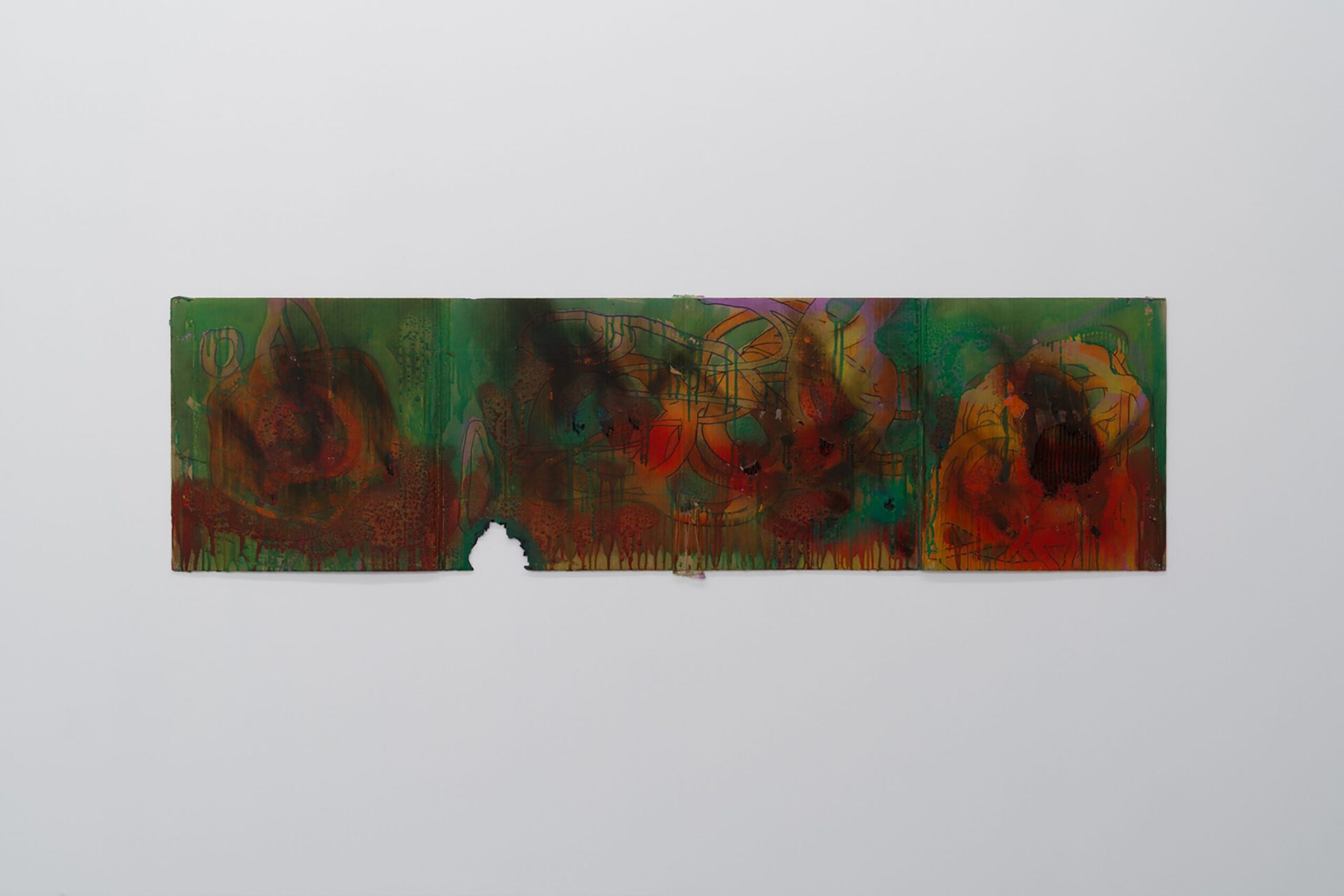 Arthur Golyakov, ‘Aquarium’, 2011-2012, corrugated board, enamel, spray paint, solvent, marker, 149 x 41 cm