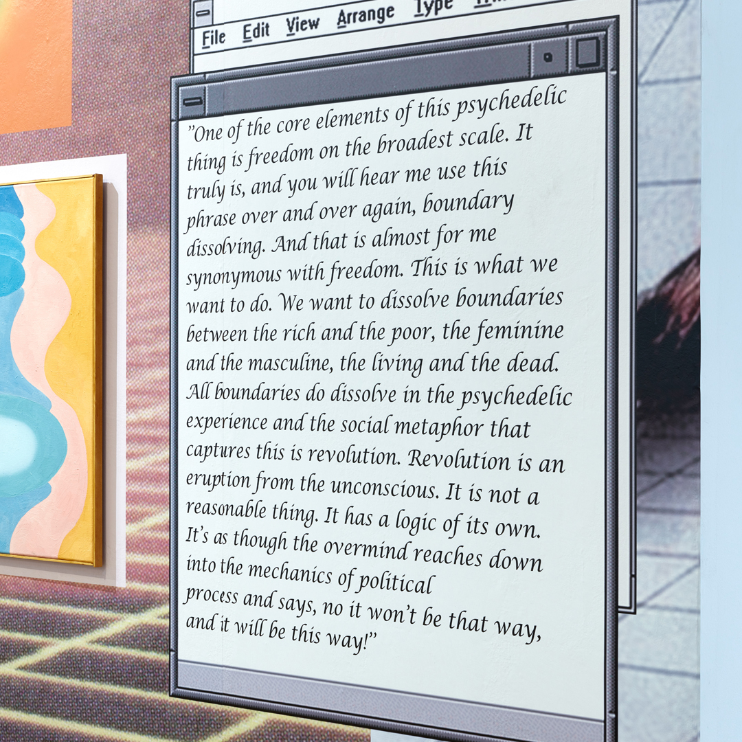 Mark Fridvalszki, An Out of This World Event I. (rehaunted), 2020, wallpaper, blueback paper, detail