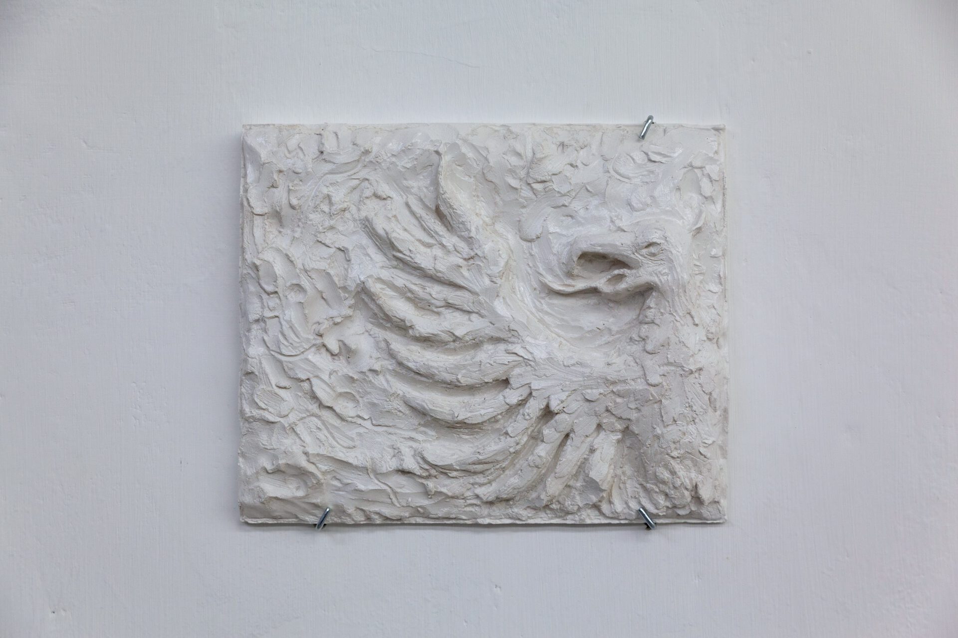 Valentin Aigner, Adler (Abschied), 2021, plaster, 23x35cm