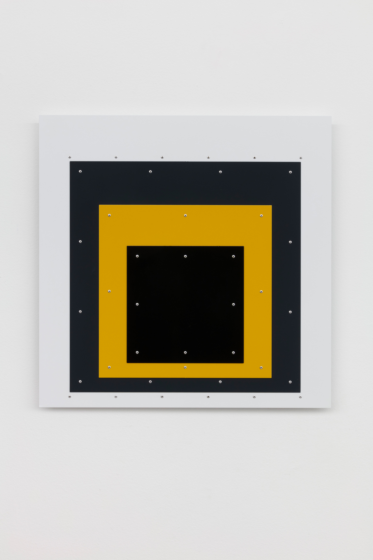 Emanuele Marcuccio, Josef Albers, 2020, steel, aluminium, 70 x 70 cm / 27,56 x 27,56 in