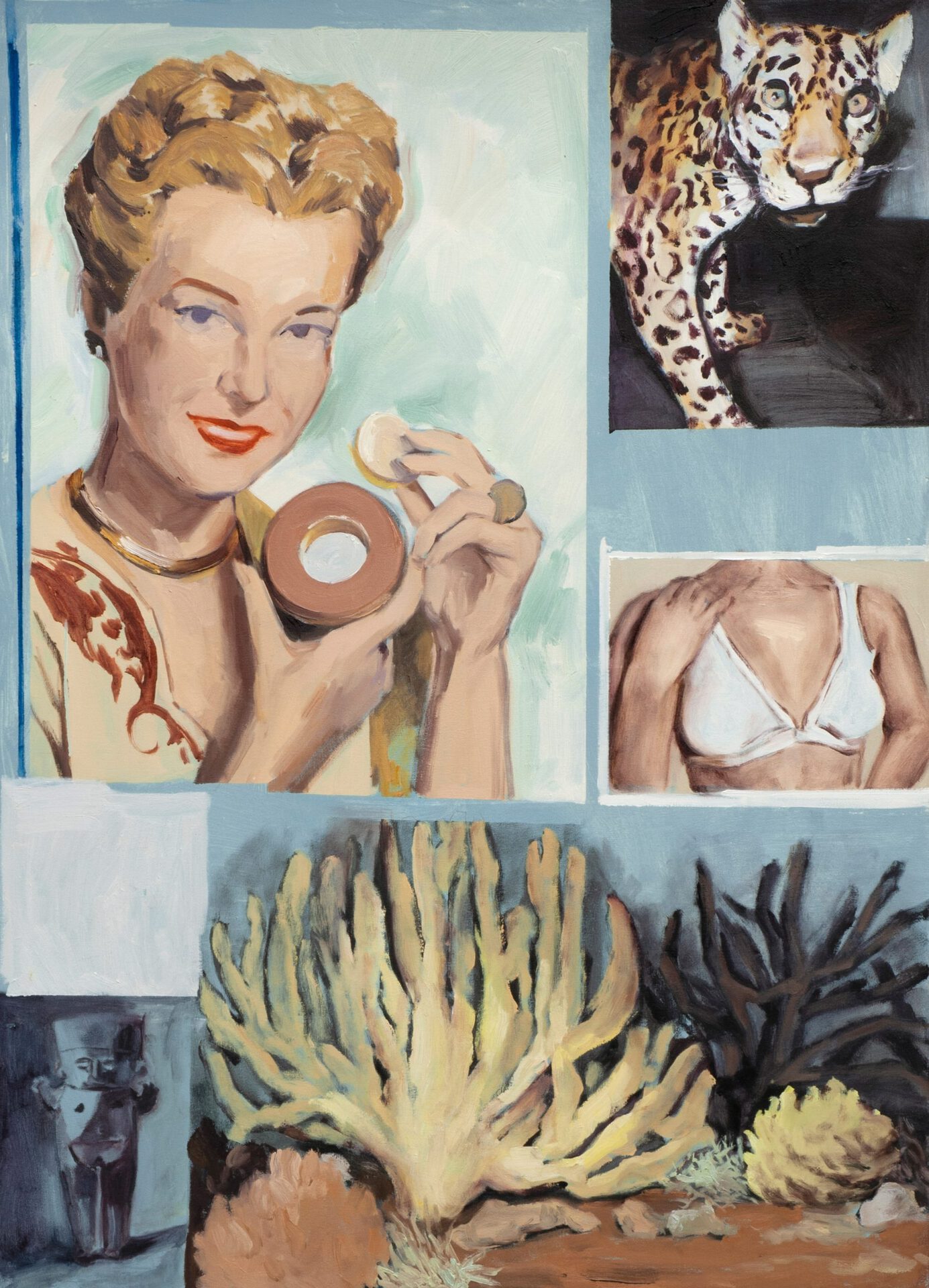 "Geschlecht #1" Oil on canvas, 101x85cm, 2020