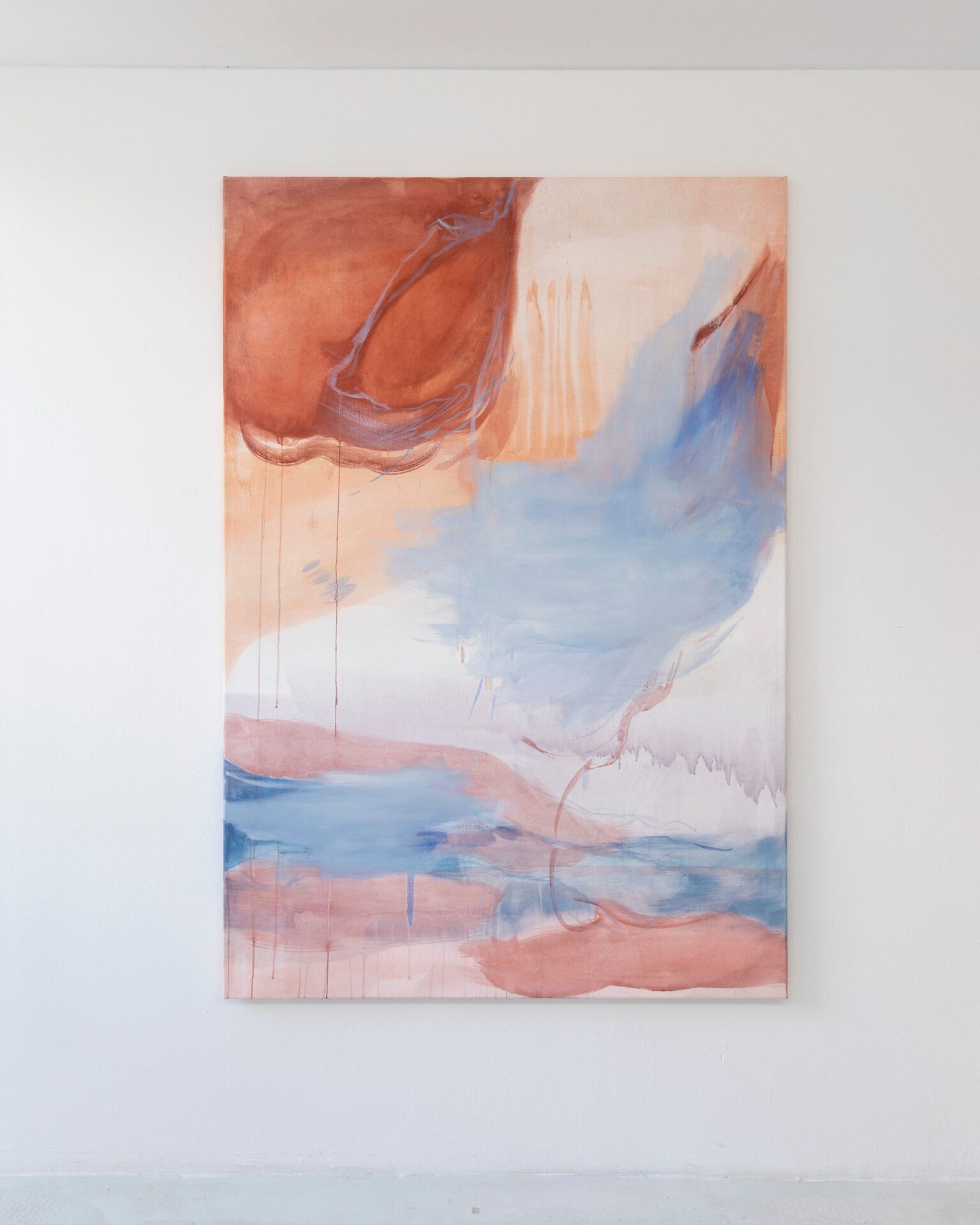 Agnė Juodvalkytė, Untitled, 2020, oil and pigment on canvas,160x110 cm