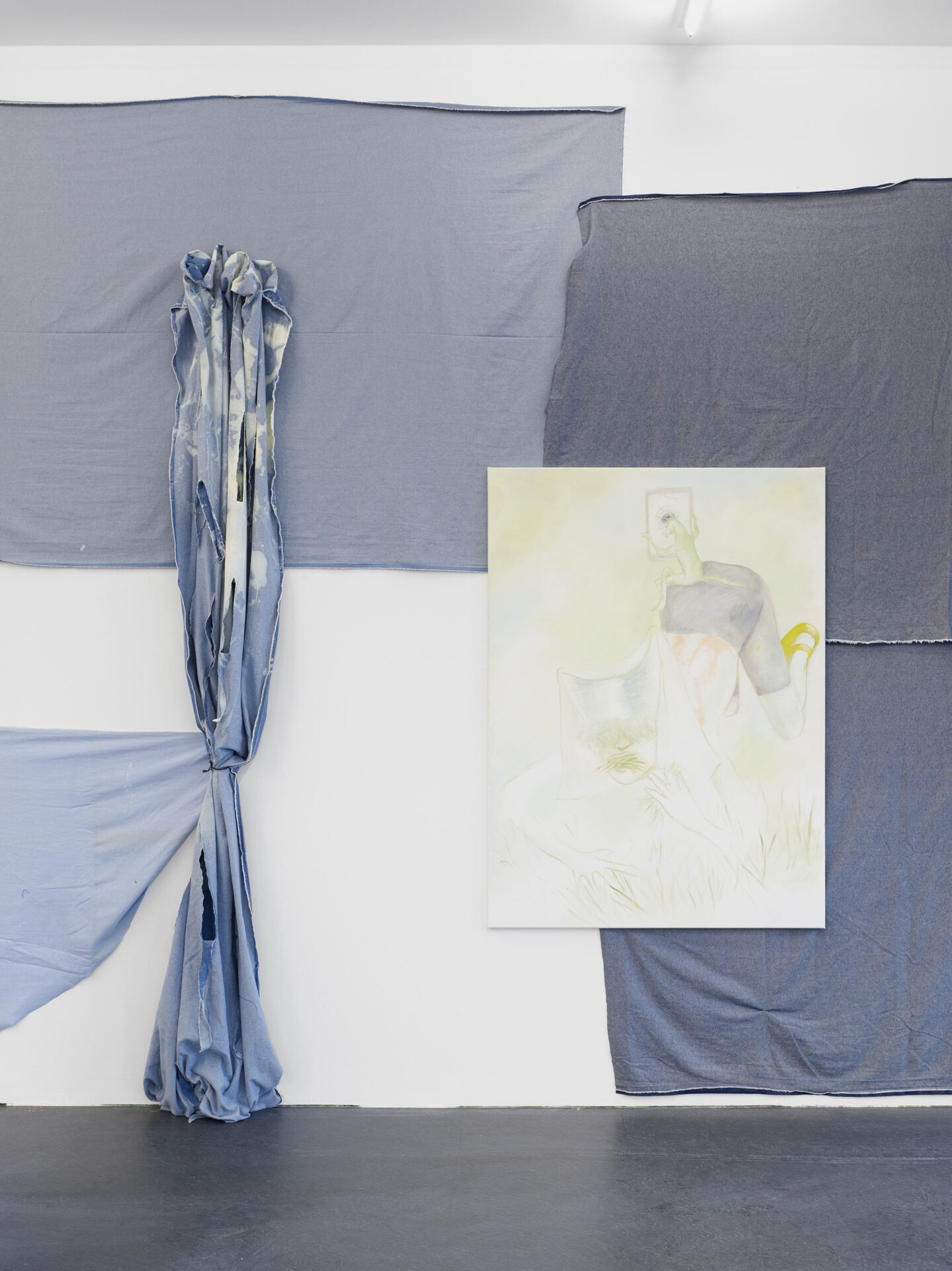 Alison Yip, Excess Venus, 2020, oil on canvas, 107,5 x 146,5 cm, exhibition view, Dortmunder Kunstverein  Photo: Simon Vogel