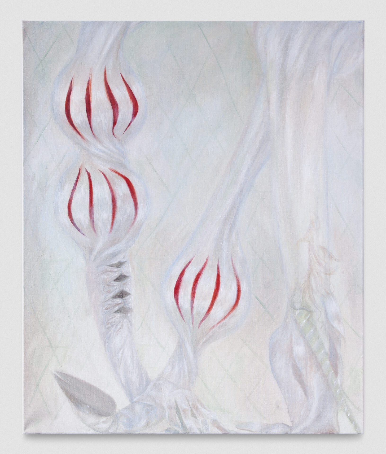 Alison Yip, Significant Other, 2020, oil on canvas, 71 x 68 cm, exhibition view, Dortmunder Kunstverein  Photo: Dortmunder Kunstverein