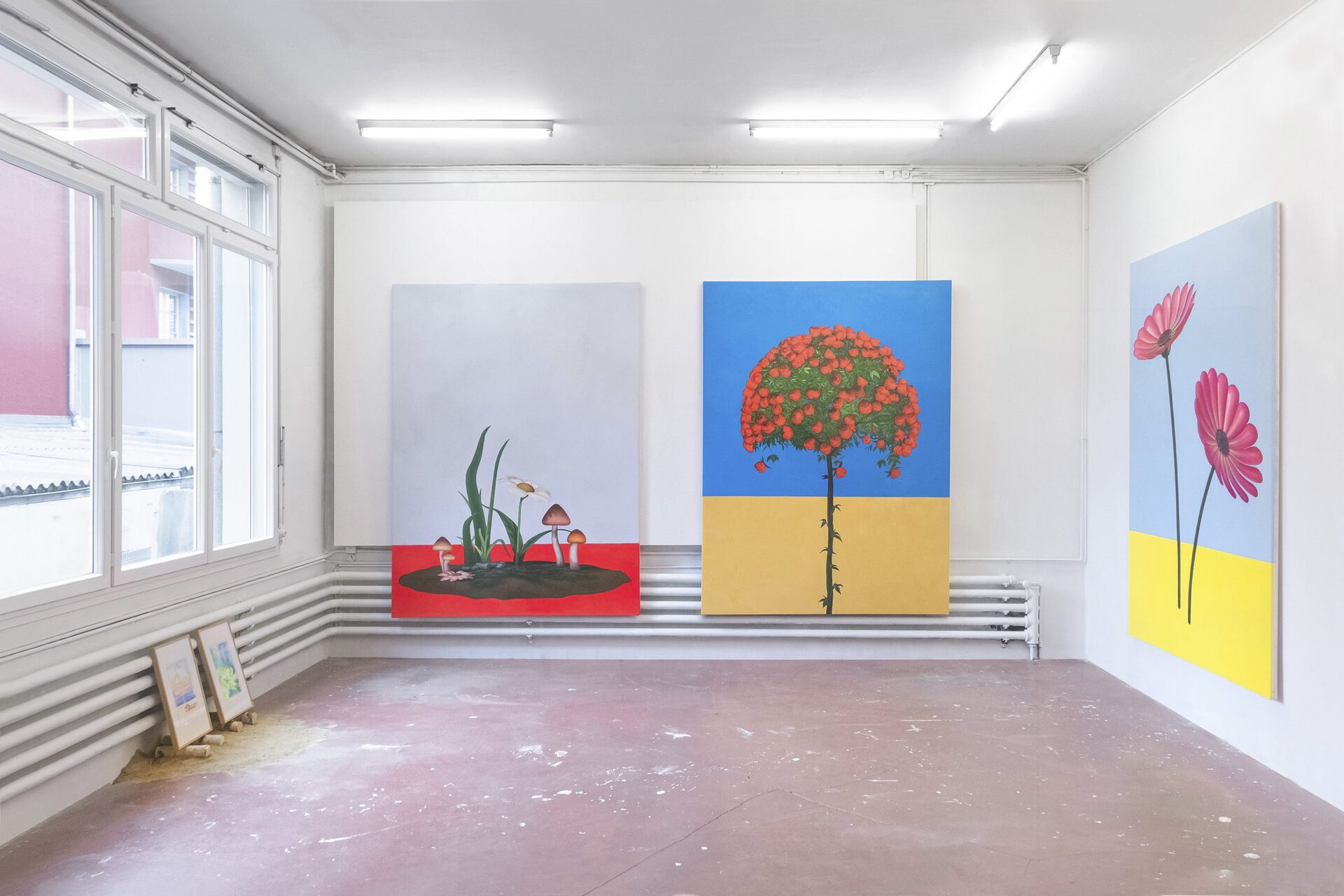 Installation view, Four Seasons, Mattenstrasse 81, Biel, 2021