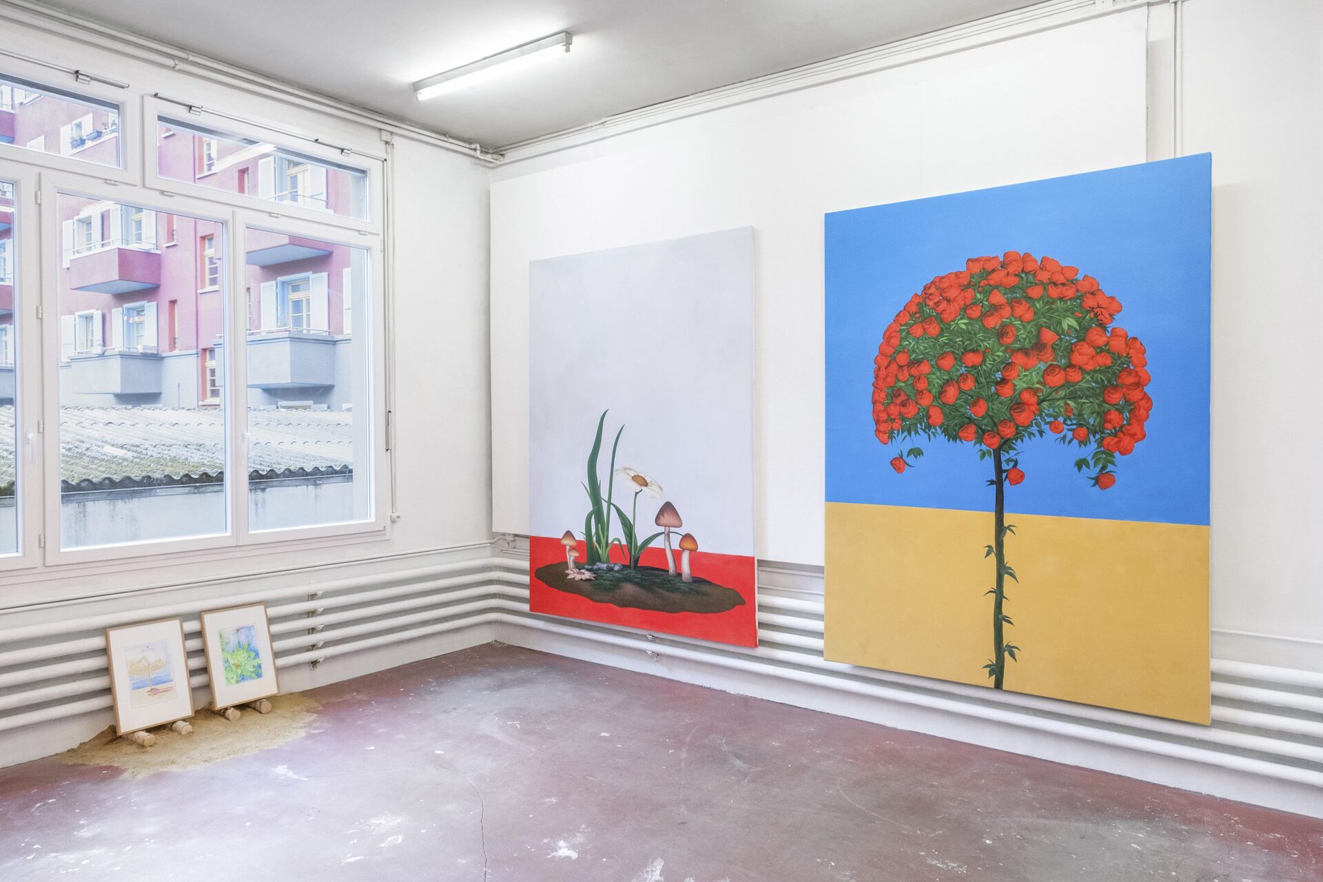 Installation view, Four Seasons, Mattenstrasse 81, Biel, 2021