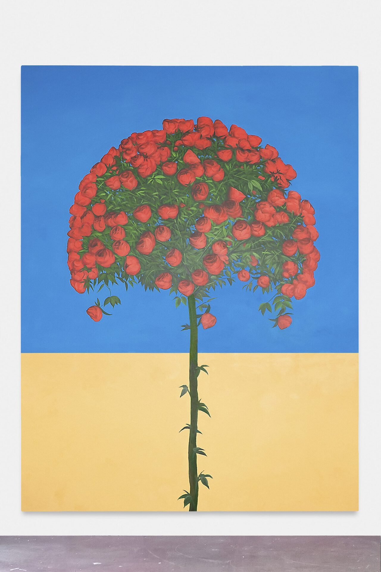 Marius Steiger, Born to die, 2021, Oil on canvas, 240 × 180 cm