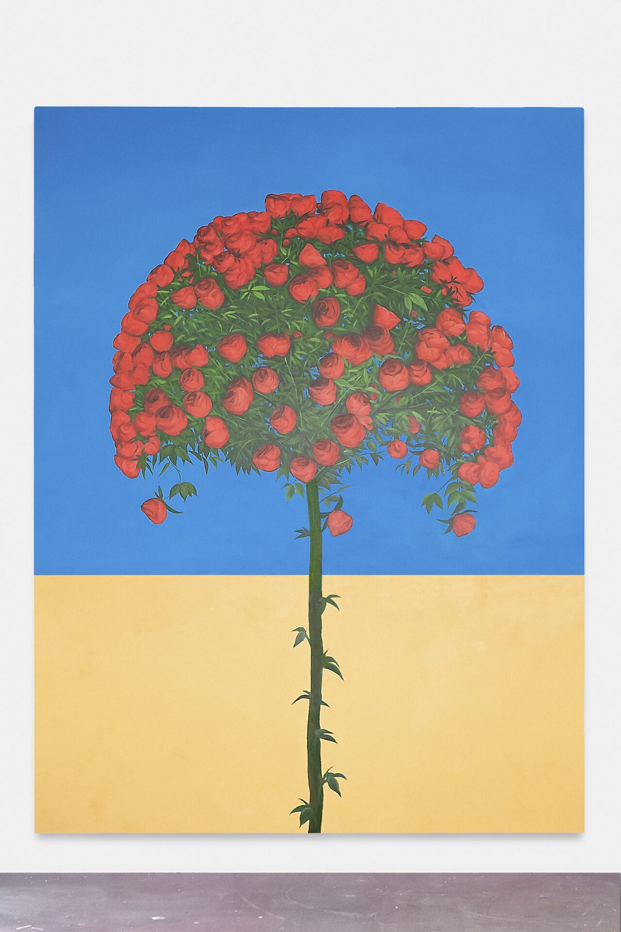 Marius Steiger, Born to die, 2021, Oil on canvas, 240 × 180 cm