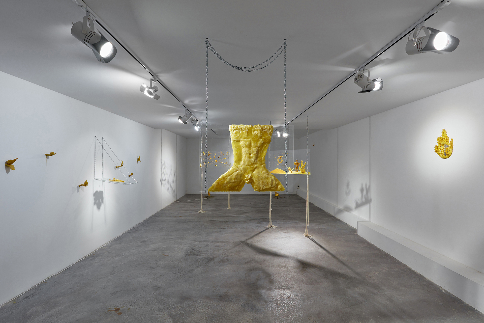 Gideon Horváth, Faun realness, 2021, Exhibition view front, photo by Dávid Bíró