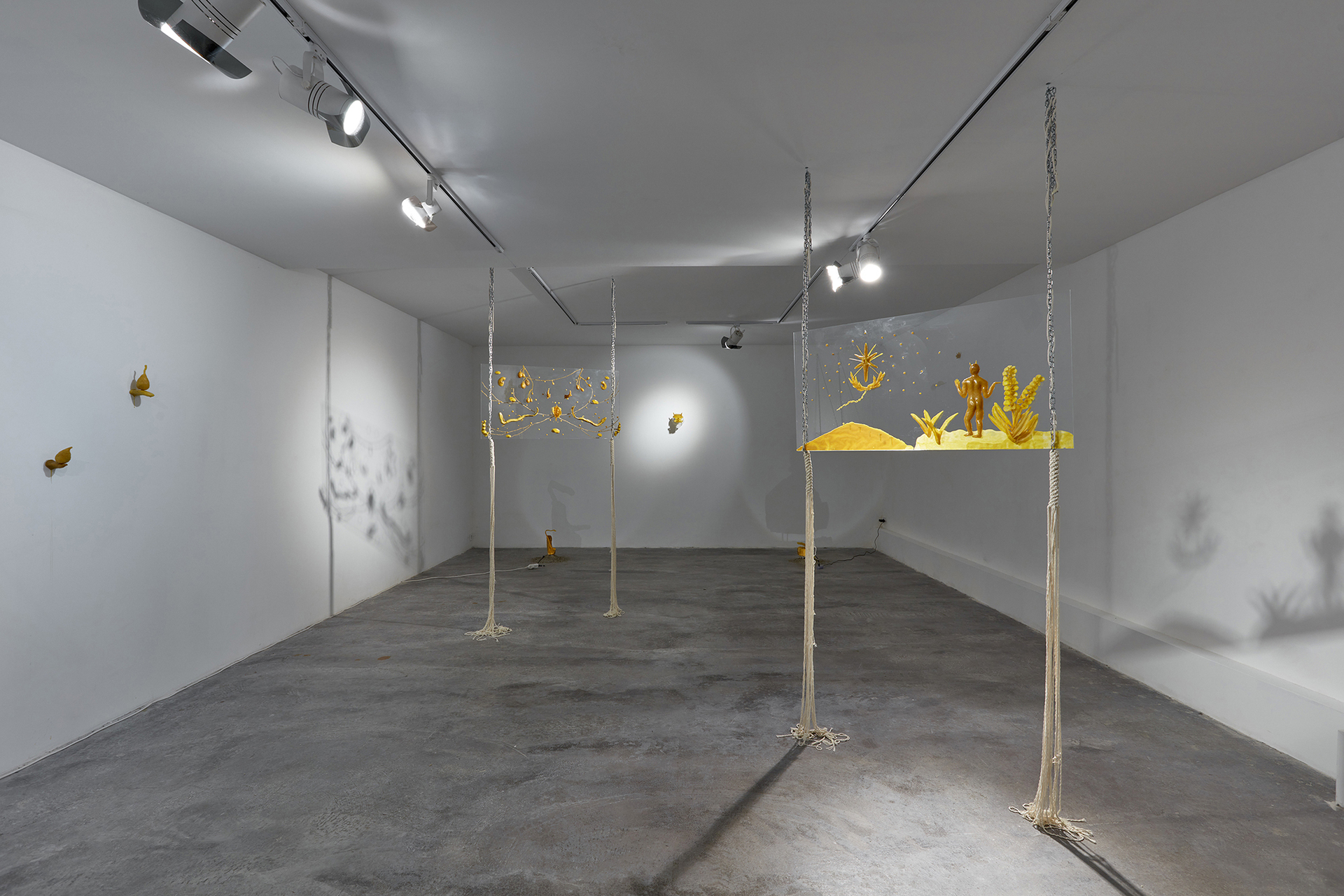 Gideon Horváth, Faun realness, 2021, Exhibition view at ISBN, photo by Dávid Bíró