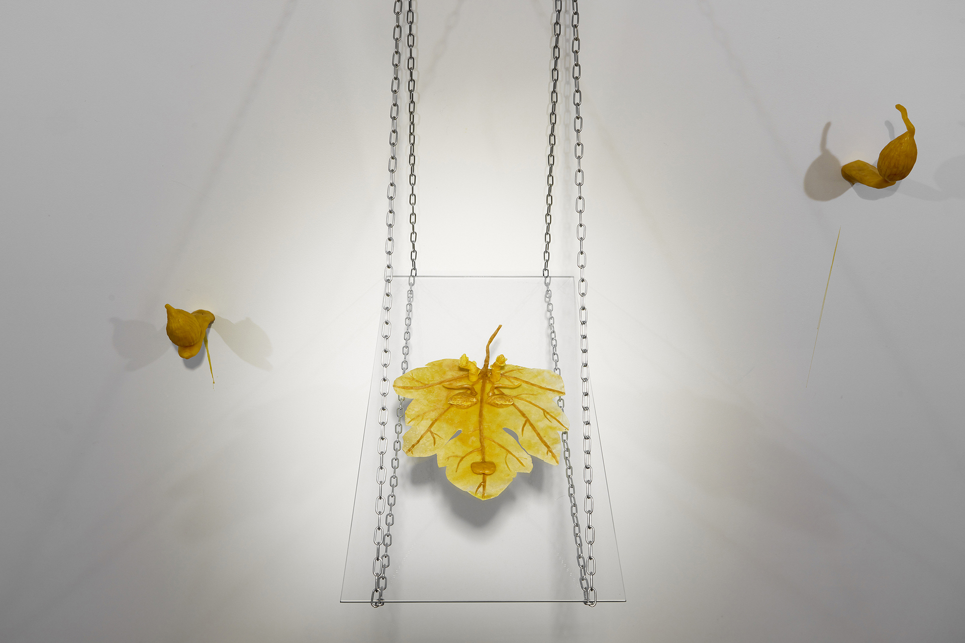 Gideon Horváth, Faun passing as a fig leaf, 2021, close up, photo by Dávid Bíró