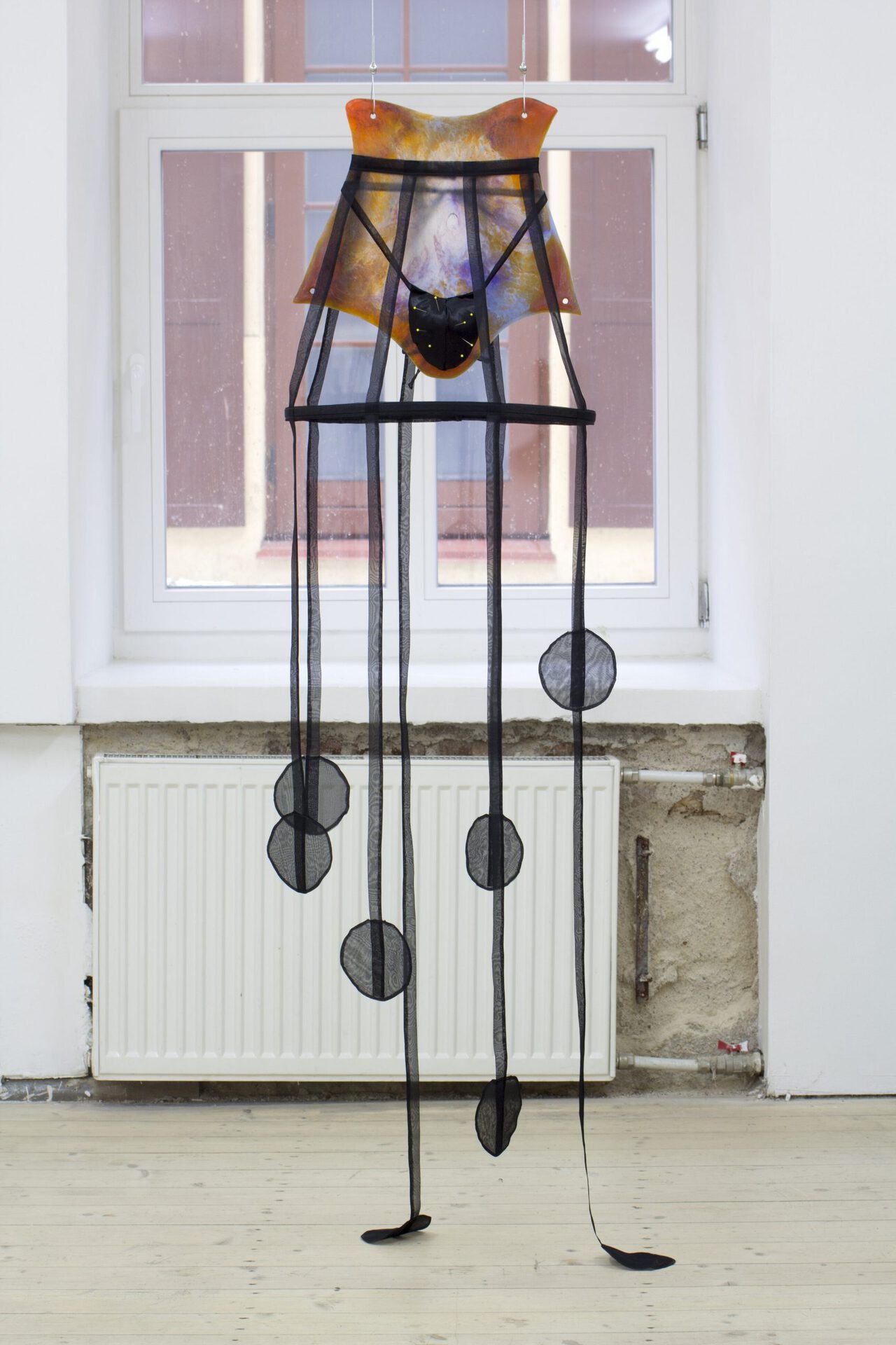Paloma Proudfoot, Codpiece. Resin, fabric, wadding, glass head pins, boning, hook and eye fastenings, 2020