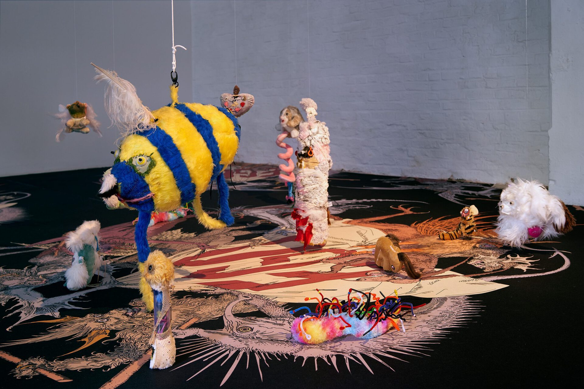 Claire Barrow, Fury Road Slits Journey, 13 Soft Sculptures, 2018-2020