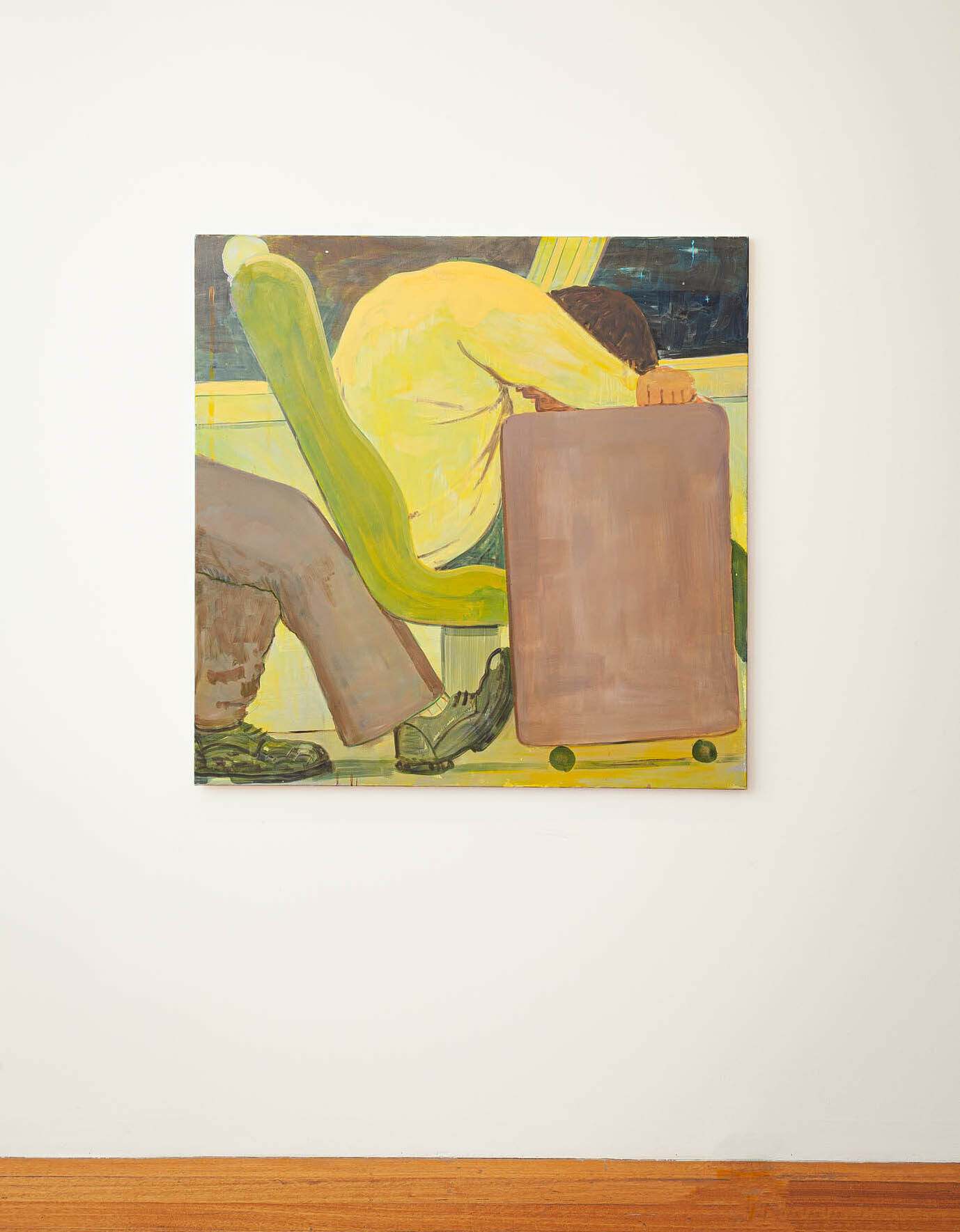 Travis MacDonald The samaritan, 2020 - 2021 oil on linen 122 x 122cm