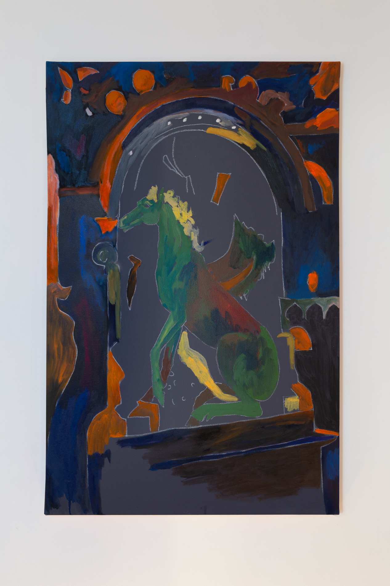 Lauren Coullard, Coal Mine, oil painting, 100x65cm, 2020