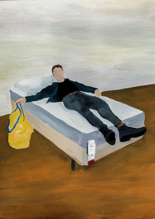 Alessandro Teoldi ‘Ikea’ 2020 gouache on paper 28 x 20 cm