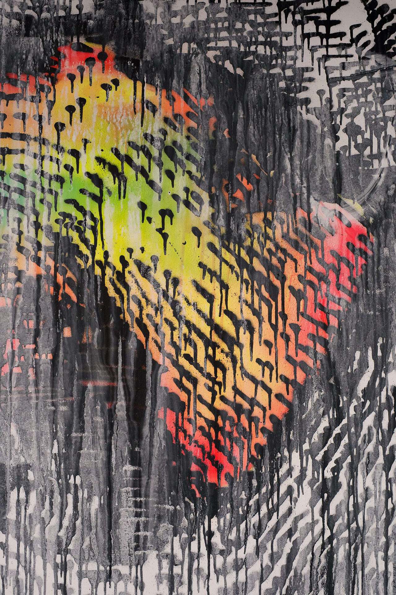 Andrey Berger, Untitled (detail), 2021, wall drawing, dementions very
