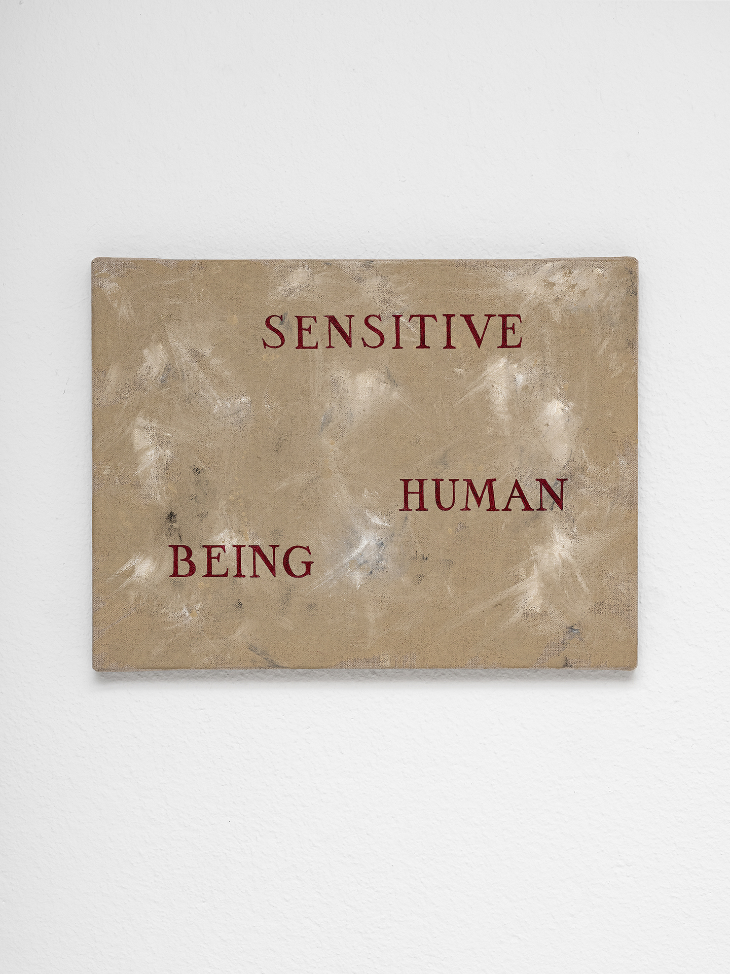 "Sensitive Human Being", 2021, oil on linen canvas, 30 x 40 cm