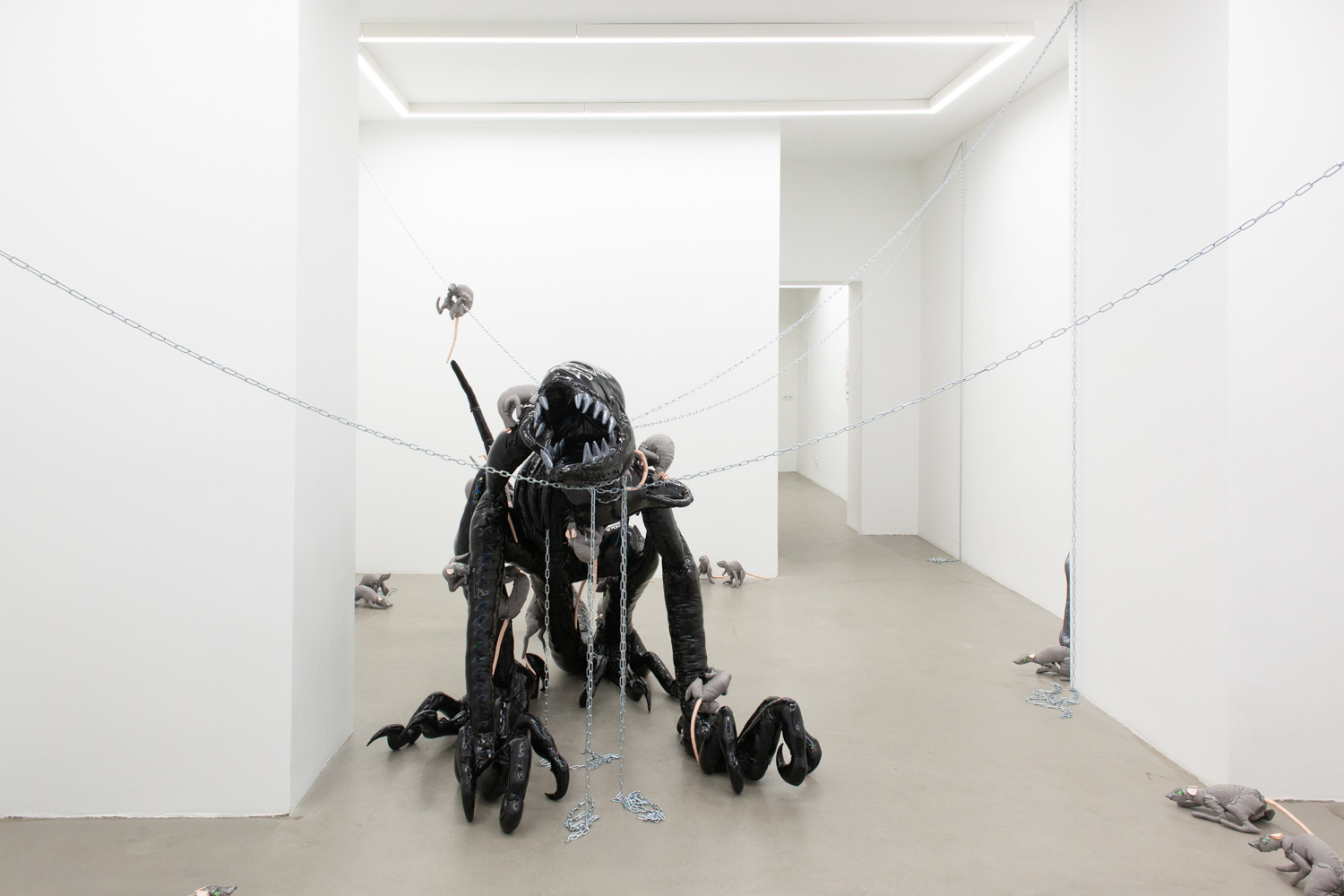 Mary-Audrey Ramirez, an army of rats is still an army, 2021, installation view