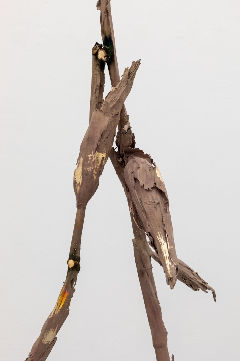 Luca Francesconi, Xenoestrogeno, 2021, bronze, 165 x 65 x 30 cm
