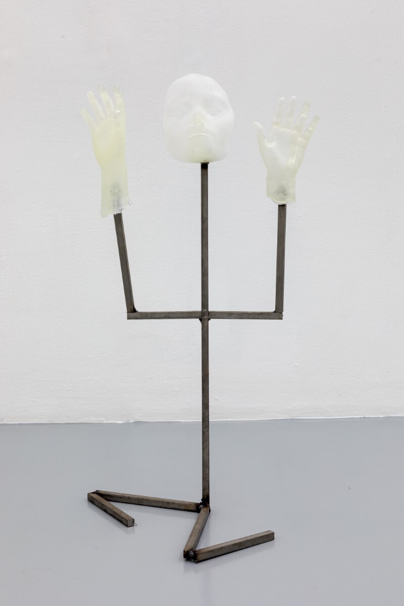 Luca Francesconi, Infertilità, 2021, bronze, aluminium, resin, cotton, human hairs, variable dimensions