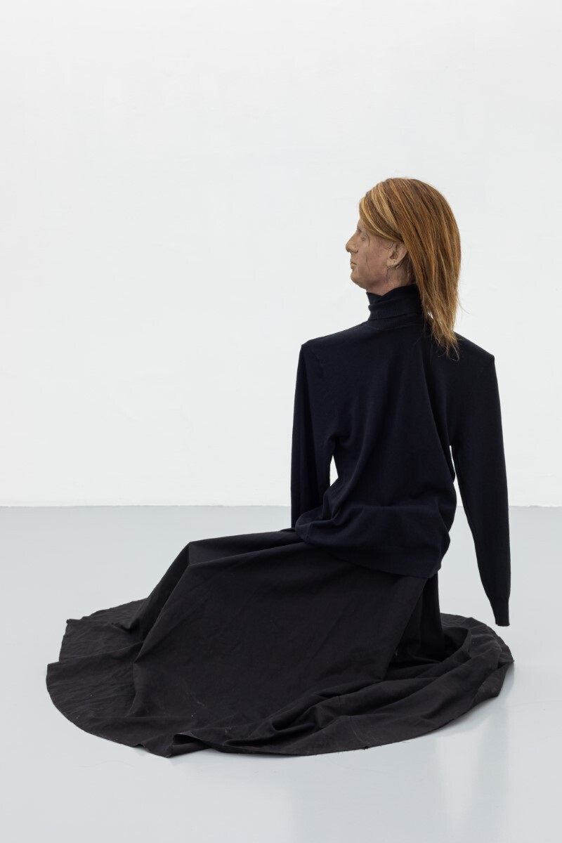 Luca Francesconi, Infertilità, 2021, bronze, aluminium, resin, cotton, human hairs, variable dimensions