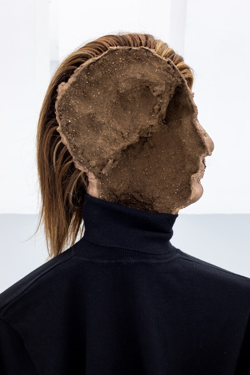 Luca Francesconi, Infertilità, 2021, bronze, aluminium, resin, cotton, human hairs, variable dimensions