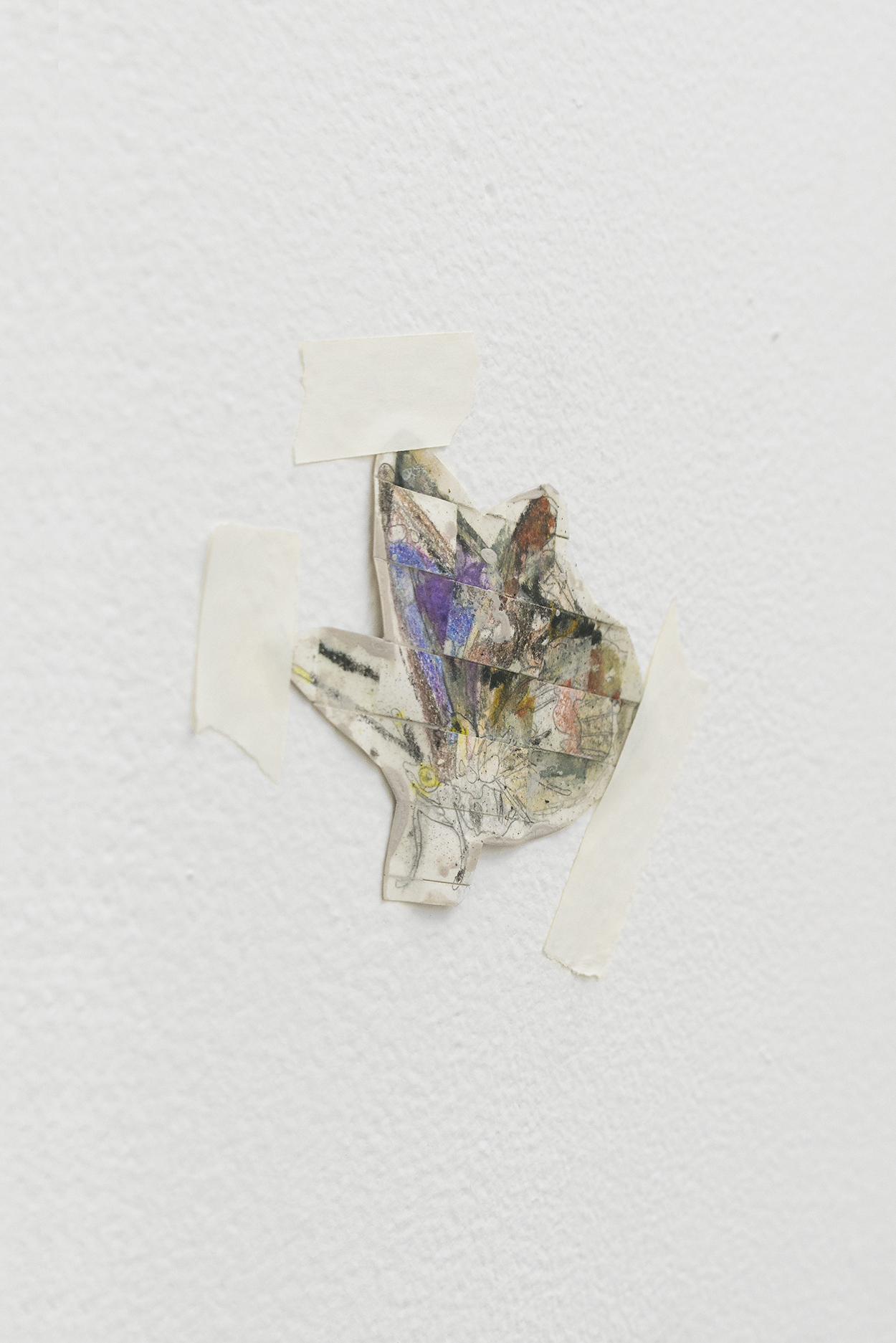 Justin Chance, #51 (United Kingdom) - Commonwealth, 2020-2021, Woven crayon and pastel on paper, UV varnish, Dimensions variable.